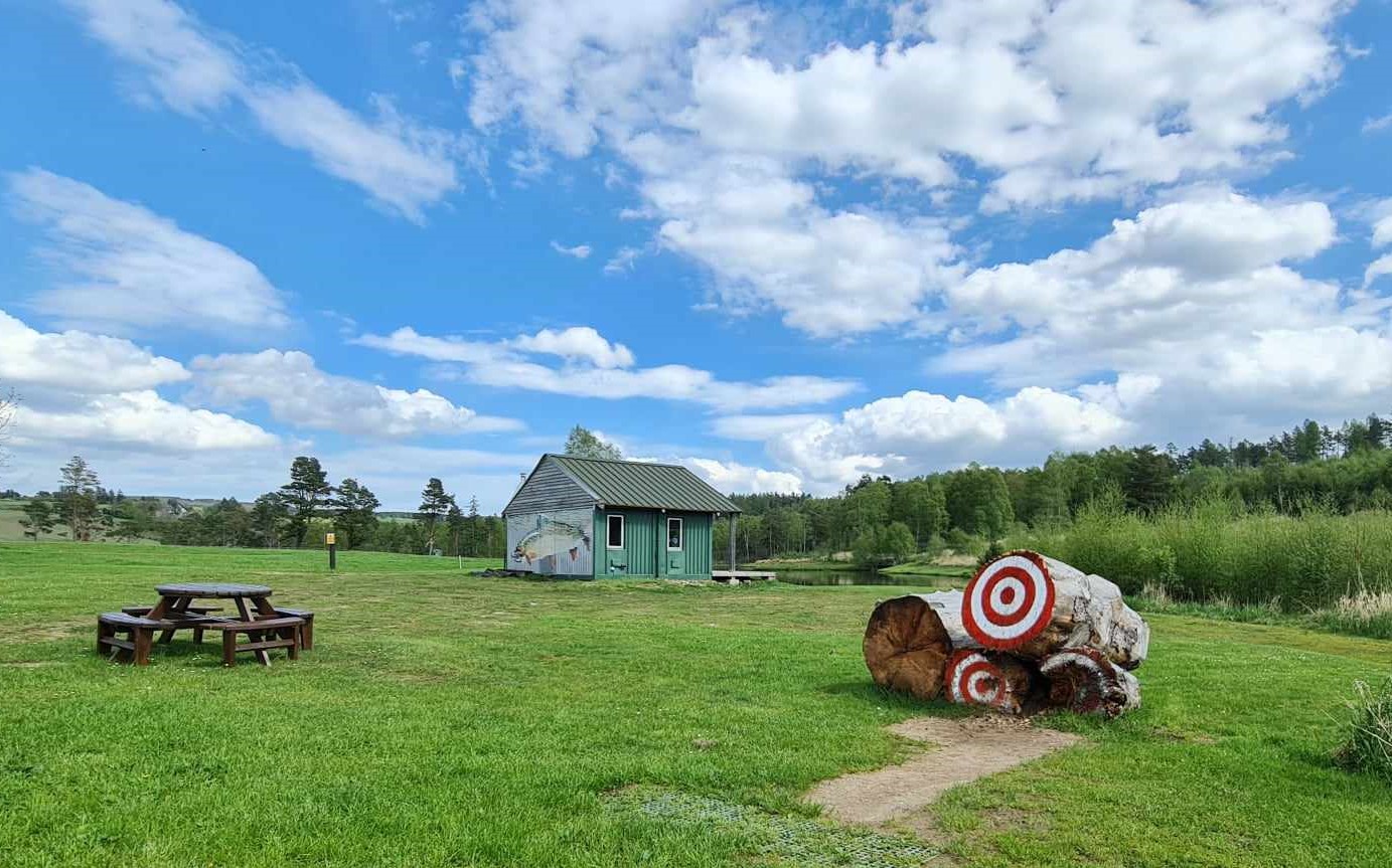 Axe throwing at Deeside Activity Park